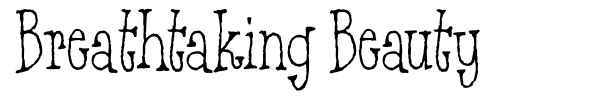Breathtaking Beauty font preview